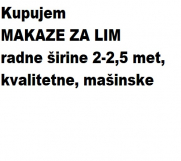 SrbijaOglasi - Kupujem MAKAZE ZA LIM radne širine 2-2,5 met, kvalitetne, mašinske